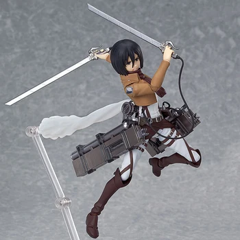 15-25cm Anime Atac pe Titan Mikasa Ackerman Acțiune Figura Petit Chara Teren Mikasa Ackerman PVC Modelul de Colectare Papusa Jucării