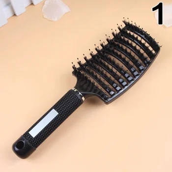 Părul femeilor scalp masaj pieptene coama și nailon umed pieptene bucle de păr salon de instrumente de hair styling
