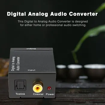TV-Audio Convertor Digital Analog Convertor Digital Optic Coaxial RCA Toslink Semnal Analogic Convertor Audio Home Theater