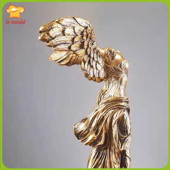 Zeita sculptura mucegai silicon Europene caracter 3d ambarcațiunile de gips rășină săpun lumânare înger decorare mucegai