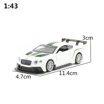 COOLAUTO/1:43 Scale/turnat sub presiune Model de Jucărie/Bentley GT3 Blancpain Masina de Curse/Colecție de Învățământ/Trage Înapoi/Cadou Pentru Copil/Cutie