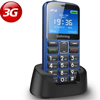 3G Buton Mare, Telefoane Mobile pentru persoanele în Vârstă,Deblocat Senior Dual Sim Telefon Mobil Cu SOS de Urgență English keyboard telefoane