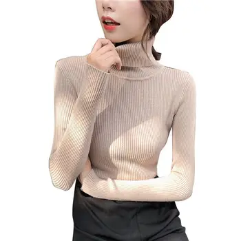Femei Pulovere 2020 Toamna Iarna Topuri Coreean Femei Subțire Pulover Pulover Tricotate Jumper Moale, Cald, Trage Femme