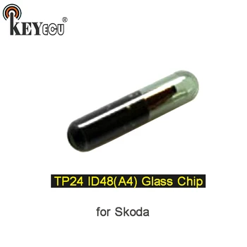 KEYECU 1x/ 2x A4 TP24 POATE ID48 Cip Transponder cheie de la Distanță Chip de Carbon pentru Skoda