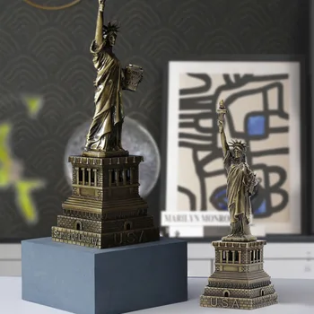 Nordic Statuia Libertății Sculptura Modernă Simplitate Metal Artizanat Arta Ornamente Creative Desktop Acasă Decorare Cadou De Nunta