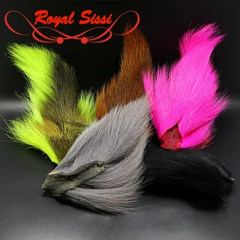 Royal Sissi 5 culori noi fly tying tot bucktails lung vopsit bucktail părul cu apă sărată fly tying material înșelători clousers jiguri