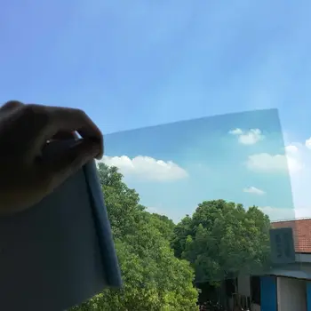 0,1 mm Albastru deschis Masina Acasa Film Fereastră 70%VLT Nano Ceramic Solare Tentă de Sticlă rezistentă la Zgârieturi Film mașină de soare umbra film Lățime:0,5 m