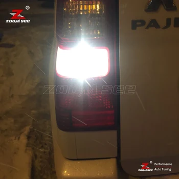 2pc Canbus Fara Eroare LED-uri Albe inversă backup coada bec pentru Mitsubishi Pajero Shogun Montero și Sport 1 2 3 4 ( 1990-2020)