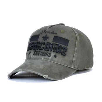 EST.1995 Armata verde DSQICOND2 Brand DSQ2 litere Casquette Pălării Broderie Tata Hip Hop Șapcă de Baseball DSQ Snapback Cap unisex