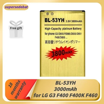 Supersedebat pentru LG G3 a Bateriei pentru LG F400 F400K F460 F470 D830 D850 VS985 D850 D851 D852 D855 D857 D858 D859 LS990 Bateria