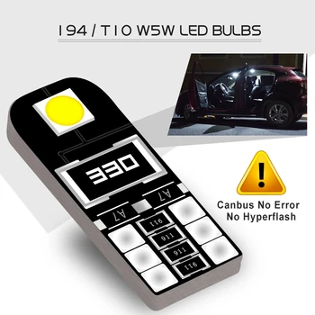 10x T10 W5W cu LED-uri Auto Canbus fara Eroare de Bec pentru Mercedes W203 W205 W204 W211 W212 Interior plafoniera Lampă Portbagaj Lumini de Parcare