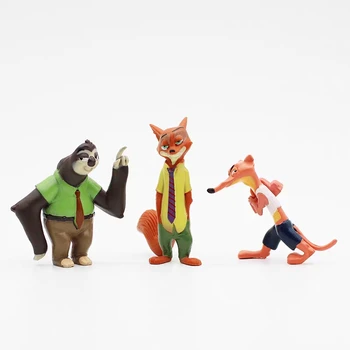 12buc/set Disney Pixar Animal Nebun Oraș Zootopia Zootropolis jucarie figurina papusa Judy anime cosplay copii din PVC jucarie cadou