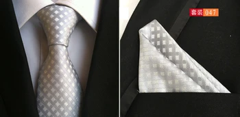 Cravate de mătase gravata 8 cm oameni legături designeri de moda 2016 cravata, batista seturi de cravată și batistă de buzunar set