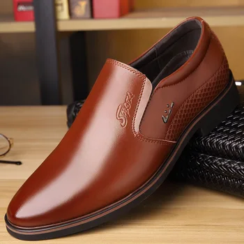 New Sosire Bărbați Rochie de Alunecare Pe Pantofi Subliniat Toe Pantofi Plat din Piele de Calitate Superioară de Nunta Formale de Bază Pantofi zapatos de hombre