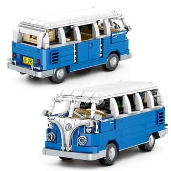 Volkswagen Technic T1 Camper Masina 707 1354 BUC Van a se Potrivi Copii Creator Serie de Blocuri de Constructii Jucarii Idei Cărămizi Cadou Gratuit