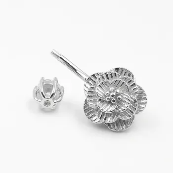 Argint 925 Buric Piercing Floare Inel De Buric Bijuterii De Corp Pentru Femei