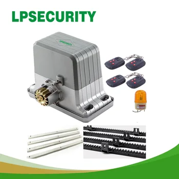 LPSECURITY 1800kg 6 keyfobs automată GSM pentru porți culisante motoare/automate glisante poarta deschizator de motor 6m sau 7m rack 1 photoccell