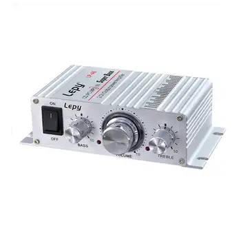 Lepy Auto Moto MP3 MP4 Hi-Fi Stereo Mini Amplificator 12V 2A