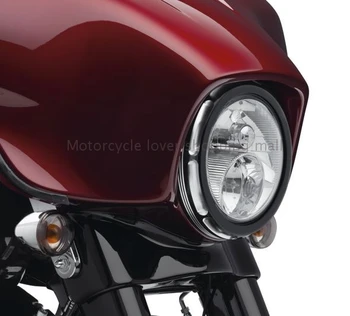 7 Inch Motocicleta Faruri Capacul CNC Aluminiu Far Inel Ornamental Pentru Harley Road King Electra Strada Tri Glide Honda, Yamaha, BMW