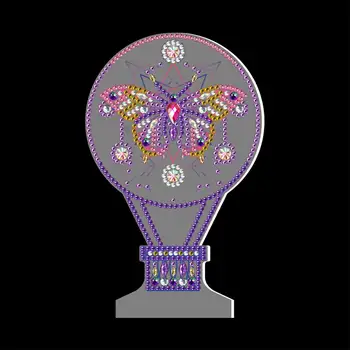 În 2020, Noul 5D DIY Speciale în Formă de Diamant Pictura 7 Culori LED Noapte Lumina Lămpii Pad Bord Acrilice Desene animate Acasă Decorare Cadou
