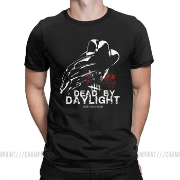 Men ' s T-Shirt Mort De lumina Zilei Freddy din Bumbac Tricouri Maneca Groaza de jocuri Video Dbd Trapper Criminali de Joc Tricou