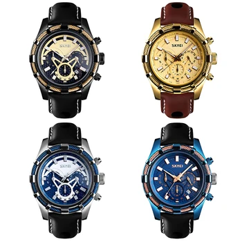 SKMEI de Lux de Top Cuarț Ceas Barbati Ceas Deșteptător Chrono Sport Impermeabil Ceasuri Montre Homme Ceas Multifunctional Reloj Hombre