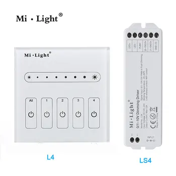 Mi lumina ac110v 220v 0~10V L4 LS4 tabloul de bord de utilizare cu wifi controler de la distanță regla luminozitatea pentru o singură culoare led lumină