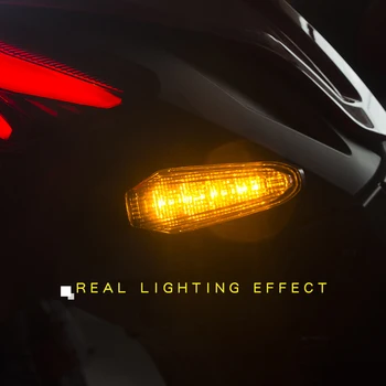 SRXTZM 2 BUC/Pereche Calitate Superioara Motocicleta Flush Mount semnalizare Semnalizare Lumină Accesorii pentru Motociclete Albastru Alb Rosu Culori