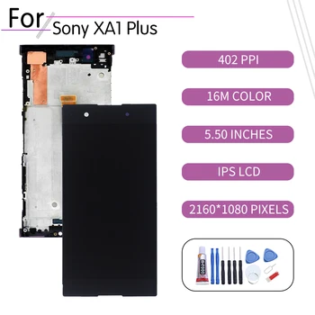 ORIGINALE Pentru SONY Xperia XA1 Plus LCD Touch Ecran Digitizor de Asamblare Pentru Sony XA1 Plus Display cu Rama de Înlocuire XA1+ LCD
