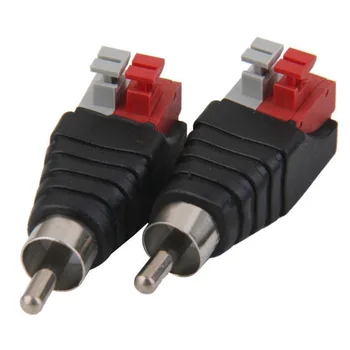 10 buc Difuzor Cablu Audio de sex Masculin Conector RCA Adaptor Jack Plug Pentru Multimedia