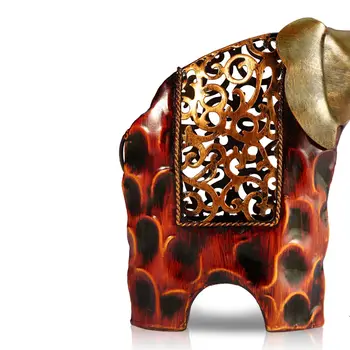 TOOARTS Sculptate Fier Elefant Figurina Metal Animale Figurine Decor Acasă în Miniatură Ambarcațiuni Cadou pentru Acasă Decorare Accesorii