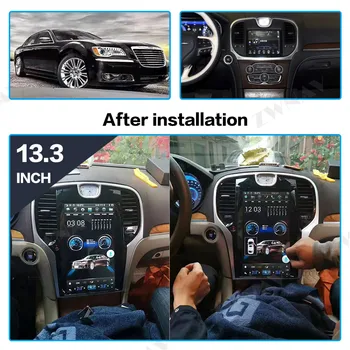 Android PX6 Pentru Chrysler 300C 2013 - 2019 Auto Multimedia Player Audio Stereo Radio Tesla Stil Ecran autoradio GPS Capul unitate BT