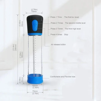 YUELV Electric Automat Pompa pentru Penis de Extindere Pompa de Vid Prelungi Enhancer Penisului Extender Adult Jucărie Sexuală Pentru Bărbați Homosexuali