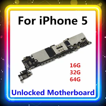 Pentru Iphone 5 Placa de baza Cu Deplină Chips-uri de 16GB/32GB/64GB Toată MB Placa de baza Cu Sistemul Logic Board/Card comision Test