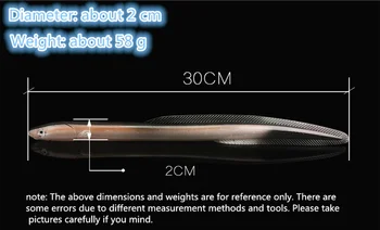 30cm 58g Mare Momeli de Pescuit Foarte Simulat Eel Artificiale Momeli Moi de Silicon Atrage apă Sărată Luya Bionic Pește Momeală Consumabile