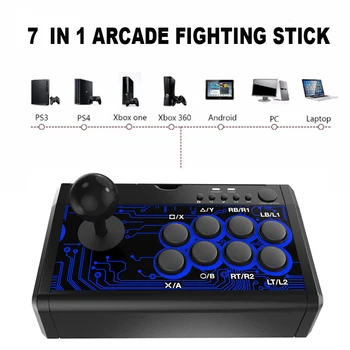 7 ÎN 1 USB Cablu de Lupta Arcade Stick-Joystick-ul Cu Baza de Metal Pentru PS4/ SWITCH/P3/PC/Android Serie / XBoxOne(S)/360 Controller