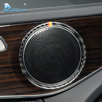 Viteza pentru Mercedes Benz W205 C-Class C180 C200 C300 GLC Accesorii din Fibra de Carbon Auto Interior Usa Difuzor Capacul Ornamental Autocolant