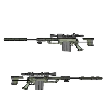 DIY 1:1Cheytac M200 Intervenție Sniper Rifle Hârtie Model Asamblat de Mână de Lucru 3D Joc de Puzzle Jucărie pentru Copii