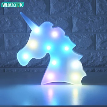 Unicornio Led Lumini de Noapte Unicorn Partid 3D LED Masă Lampă Noutate Animal Marquee Semneze Scrisoarea Lampa Luminaria Copii Jucarii Cadou