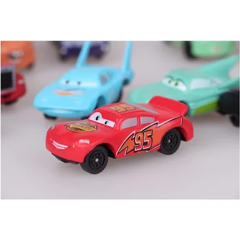 Disney Pixar Masini mai Noi 14pcs Modele de Roți Auto Mobile Minunat Mini Versiune Q Cifrele de Acțiune Decorare Tort Fulger Mcqueen