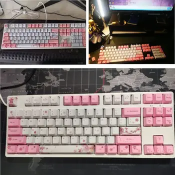 OEM PBT Cherry Blossom Tastelor Mecanice Tastatura Taste Sublimare Keycap