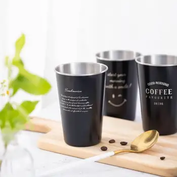 Soffe Oțel Inoxidabil de Calitate Alimentară Bere Rece Bea Cana de 500ml Design Creativ Biroul de Acasă Lapte Cana de Cafea