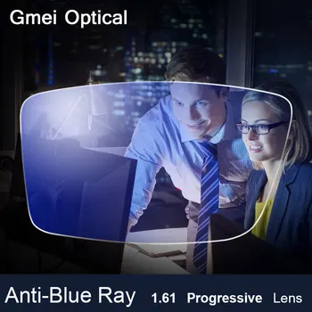 Anti-Blue Ray Obiectiv 1.61 Formă Liberă Progresivă baza de Prescriptie medicala Ochelari Lentile Optice Dincolo UV Albastru Blocker Obiectiv Pentru Protectia Ochilor
