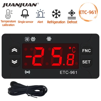 ETC-961 Termostat Controler de Temperatura cu Control de Umiditate Termometru Higrometru de Refrigerare de Alarmă 220V NTC senzorului de 30% off