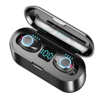 TWS Cască Bluetooth 5.0 Căști fără Fir Căști Impermeabil Sport Căști setul cu Cască Stereo cu LED-uri Afișaj Digital