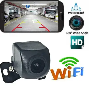 Wifi Masina din Spate Vedere aparat de Fotografiat Viziune de Noapte Inversarea Auto Parcare Monitor Impermeabil 120-150 de Grade Video HD