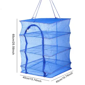 Pliabil 4 Straturi De Uscare Net De Pește Net Uscător De Haine Agățat De Legume Feluri De Mâncare De Pește Cuier Pește Agățat Net Net Uscat Cușcă Aborda Instrument