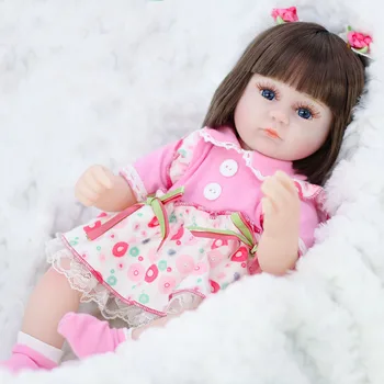 Bebe Papusa Reborn 42cm Simulare de Păpuși pentru Copii din Silicon Moale Renăscut Copilul Jucării pentru Copii Pentru Fete Copil Ziua de nastere Cadouri de Craciun