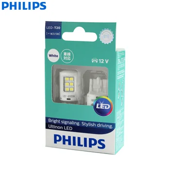 Philips Ultinon LED T20 W21/5W 580 7443 6000K Alb Rece Lămpi de Semnalizare Stop & Coada de Lumină Marșarier Becuri 11066ULWX2 (Twin Pack)