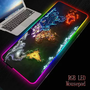 MRG Diamante Harta Pământ RGB Mari Gaming Mouse Pad Lockedge Mouse-ul Mat pentru Laptop Pad Tastatură Birou Pad Dropshipping